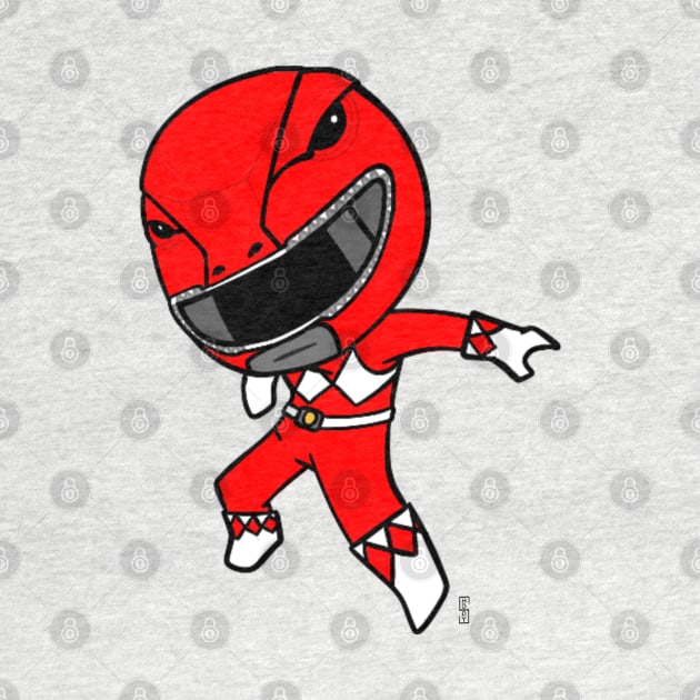 Chibi Red Ranger by Not Too Shoddy